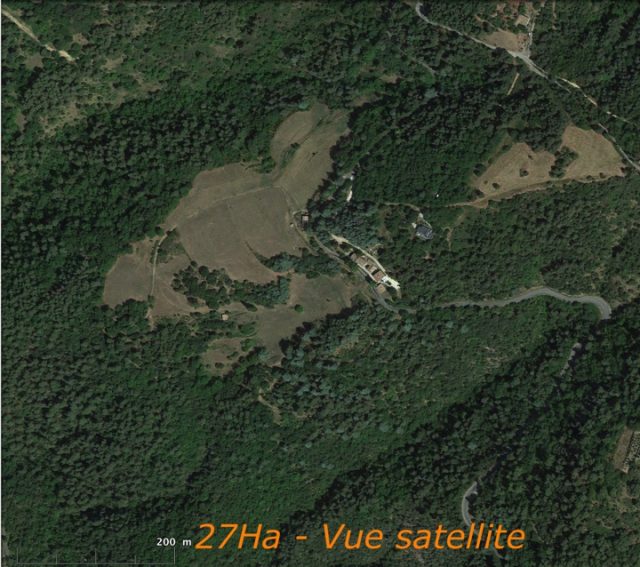 Les Sagnes - Vue satellite